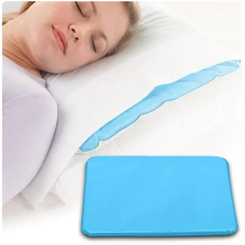 1Pc Summer Ice Cold Pillow Massager Therapy Insert Pillow Chillow Sleeping Aid Muscle Neck Cooling PVC Pad Household Ice Mat
